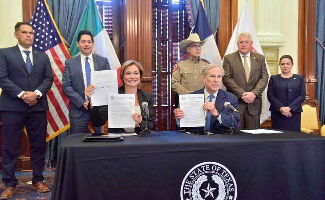 La gobernadora decidió este jueves viajar hasta Texas para reunirse con Abbott. Foto: Especial