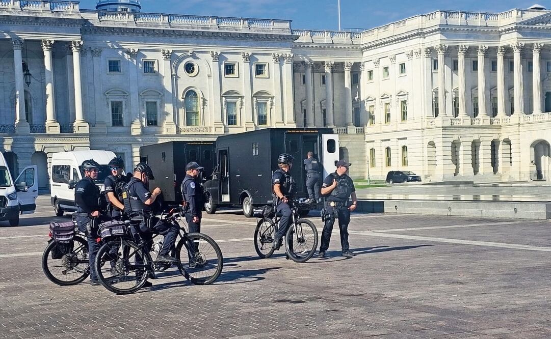 Hubo un despliegue de seguridad en lugares como la Casa Blanca, el Capitolio y la Corte Suprema. Foto: Max Aub / EL UNIVERSAL