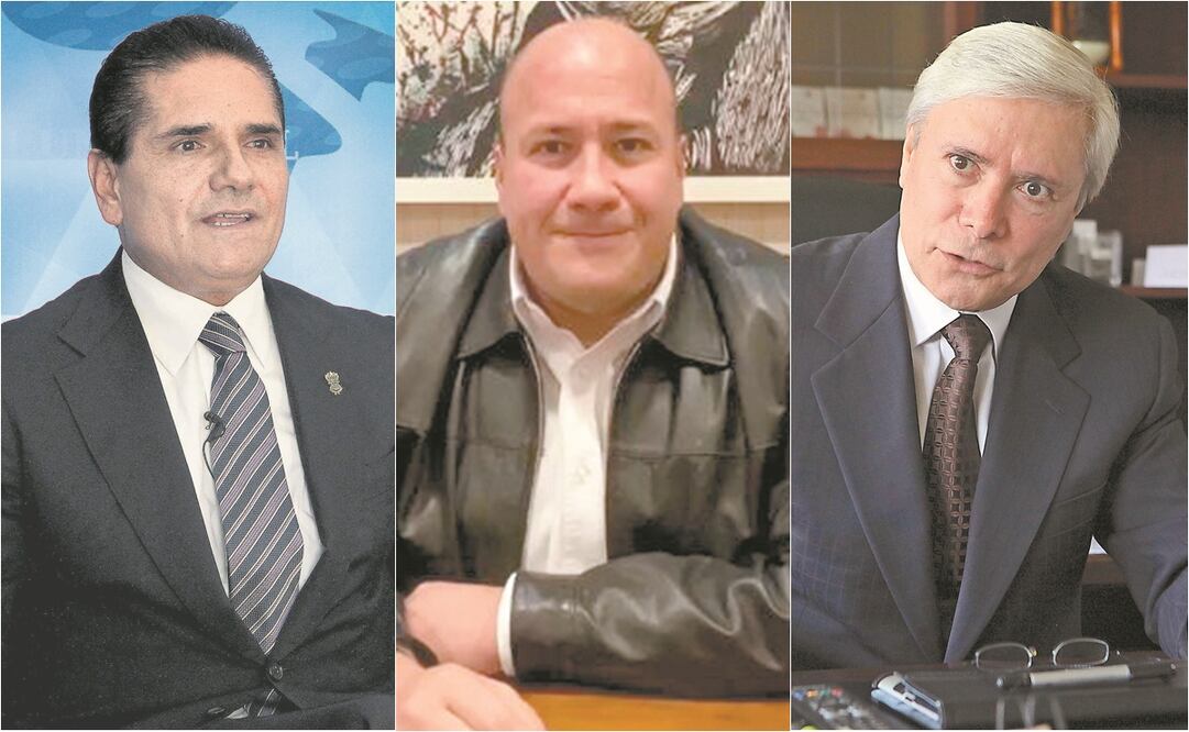 De izquierda a derecha: Silvano Aureoles, gobernador de Michoacán; Enrique Alfaro, gobernador de Jalisco; y Jaime Bonilla, gobernador de Baja California. Fotos: Archivo/EL UNIVERSAL