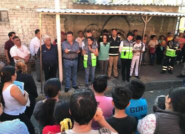 Levantan contingencia tras flamazo por toma clandestina en colonia Granjas México