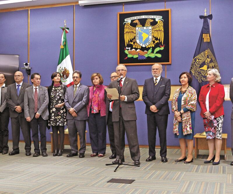 La Junta de Gobierno de la UNAM designó a Enrique Graue Wiechers como rector el pasado viernes. Foto/CARLOS MEJÍA. EL UNIVERSAL