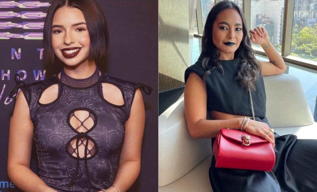 Los labios oscuros comienzan su reinado en esta temporada / Fotos: Instagram @angela_aguilar_ / @mabel__cadena