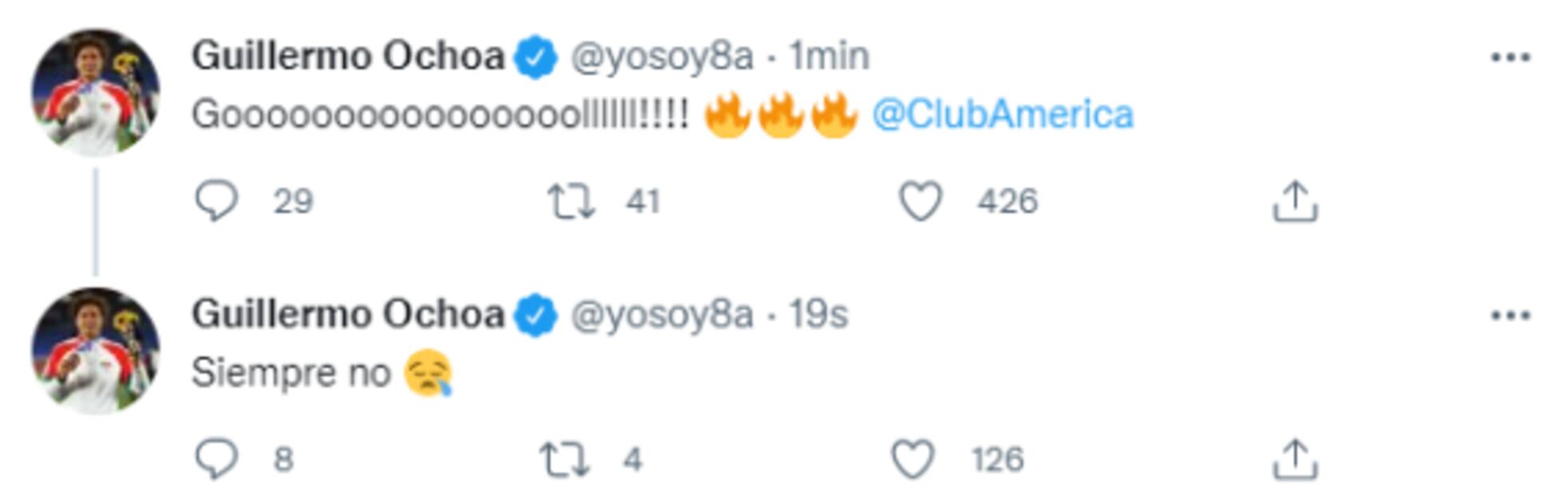 América pone en jaque a Guillermo Ochoa en redes sociales