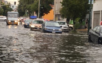 Inundaciones y caída de árboles, las afectaciones que dejó la tormenta de este viernes en la CDMX