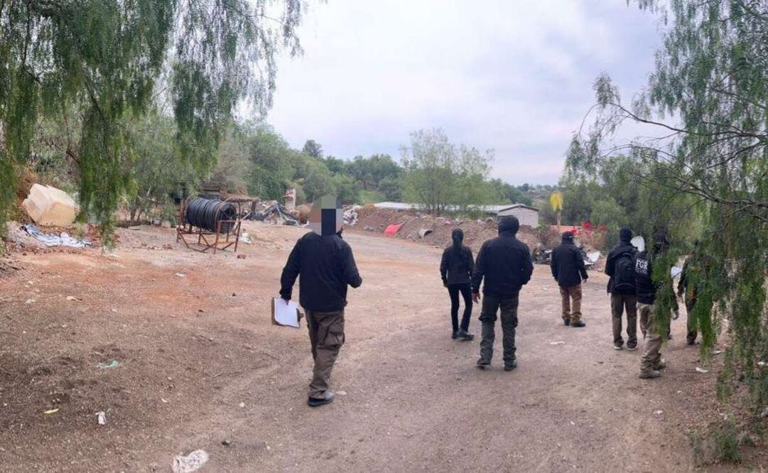 La diligencia contó con el respaldo de la Guardia Nacional y el Ejército, quienes brindaron seguridad perimetral, así como el apoyo de elementos de Protección Civil de la zona (24/02/2025). Foto: Especial/El Universal