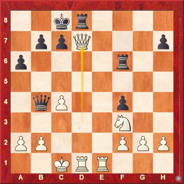 La combinación de mate: “grandiosa y de brillo cegador”