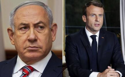 Netanyahu y Macron "chocan" por creación de Israel; el presidente francés dice que fue por decisión de la ONU