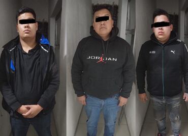 Detienen a 3 sujetos por robo a mujer que amagaron con pistola y cuchillo en Ecatepec