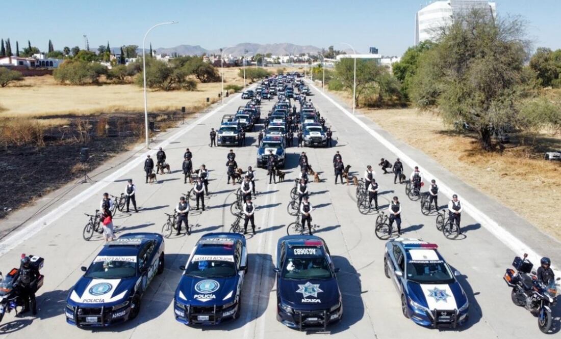 La gobernadora, Teresa Jiménez Esquivel, activó este lunes el operativo “Navidad Segura 2024” con el propósito de mantener la paz y la tranquilidad de Aguascalientes (02/12/2024). Foto: Especial