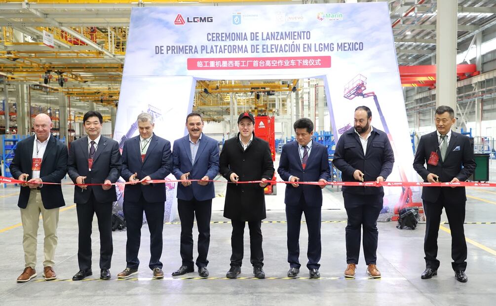 El gobernador Samuel García inaugura planta LGMG. Foto: Emilio Vasquez / EL UNIVERSAL