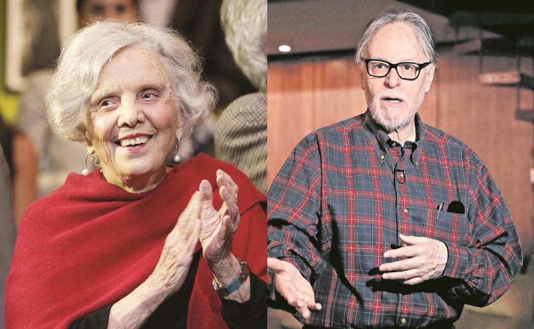 En la foto: Los escritores Elena Poniatowska y David Huerta (ARCHIVO. EL UINIVERSAL)