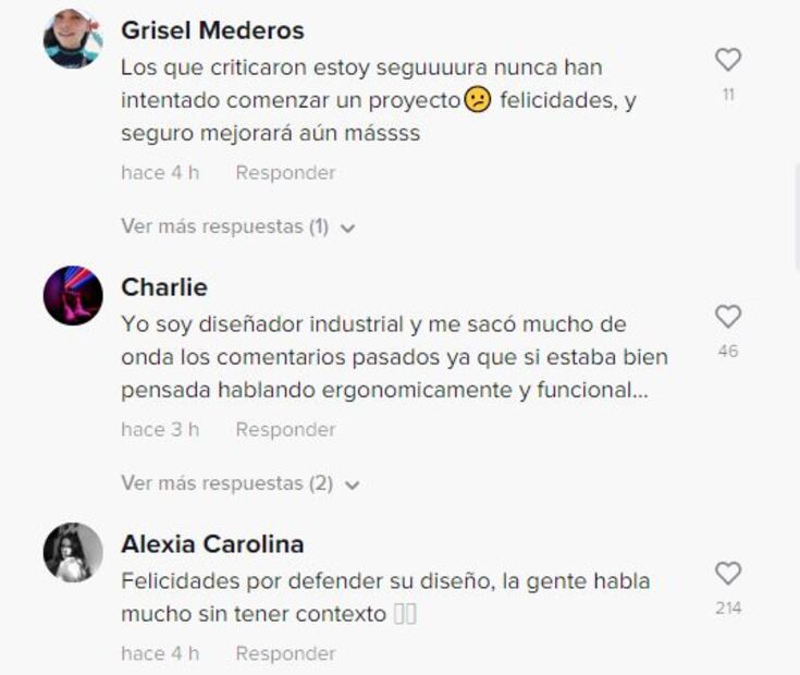 Comentarios Mochila Migrante en TikTok