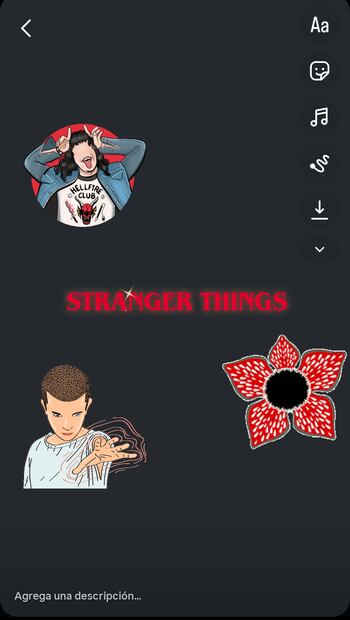 Es posible añadir música y stickers para personalizar la historia. Foto: Captura de pantalla