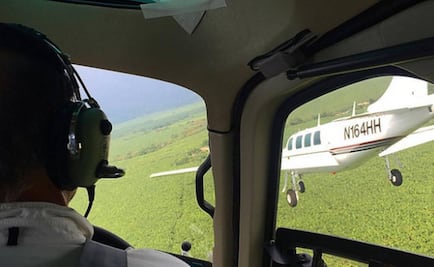 Avioneta del filme de Cruise echaba humo antes de caer