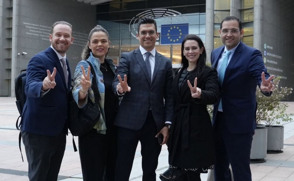 PAN acude al Parlamento Europeo para decir "lo que está pasando en México" con el gobierno de Morena. Foto: Especial