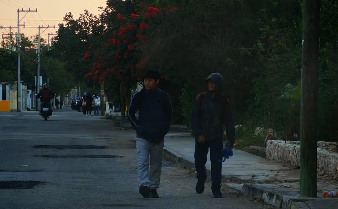 Mérida y varios municipios de Yucatán con 8 y 9 grados este martes debido al frente frío número 29 y una masa de aire sobre la península. Foto: Especial
