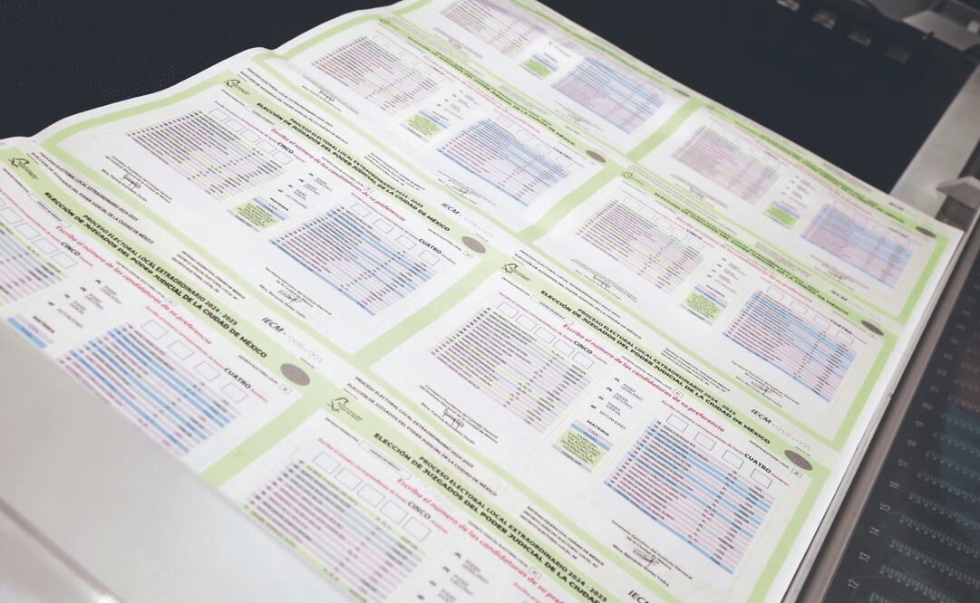 El INE concluyó con la impresión de las más de 600 millones de boletas para la elección judicia. Foto: Carlos Mejía/ EL UNIVERSALl