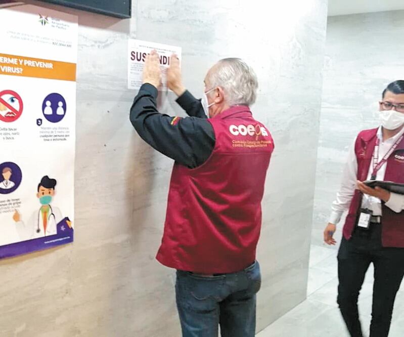 Las áreas clausuradas fueron la aerococina, baños y locales, “al encontrarse un foco de infección en un predio aledaño con acumulación de basura”. ESPECIAL