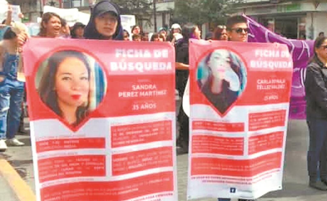 La familia de Sandra ha marchado en el estado varias veces para exigir que se investigue su desaparición y se indague a su expareja. Foto: ESPECIAL