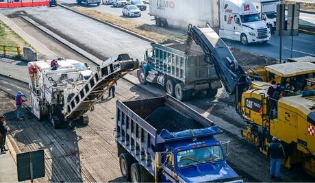 Una vida útil de 10 años; así se reconstruye el Periférico Norte del Estado de México