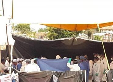 Five out of the 116 bodies are exhumed in Morelos