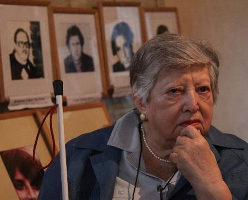 María Isabel "Chicha" Chorobik de Mariani, una de las fundadoras de la organización humanitaria argentina Abuelas de Plaza de Mayo. Foto: @unlp