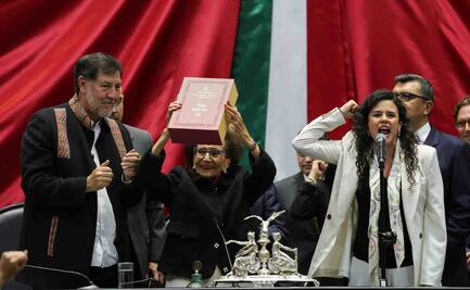 “Entrego el último informe del mejor Presidente que ha tenido el país”; Luisa María Alcalde enciende San Lázaro