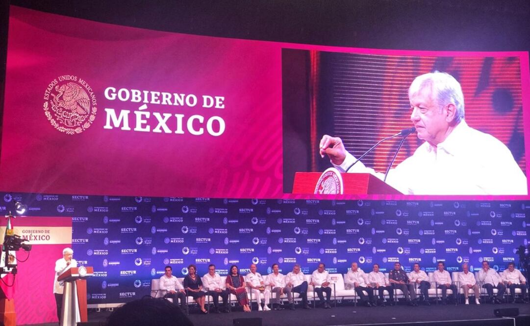 Intervención del presidente Andrés Manuel López Obrador en la 44 edición de Tianguis Turístico de México (VIRIDIANA RAMÍREZ. EL UNIVERSAL)