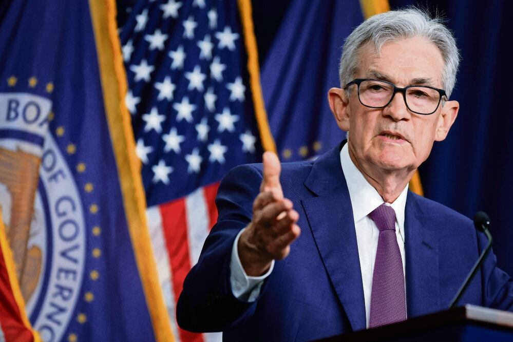 Jerome Powell, presidente de la Fed, indicó que las elecciones “no forman parte de nuestro razonamiento”. Foto: de Chip Somodevilla. AFP