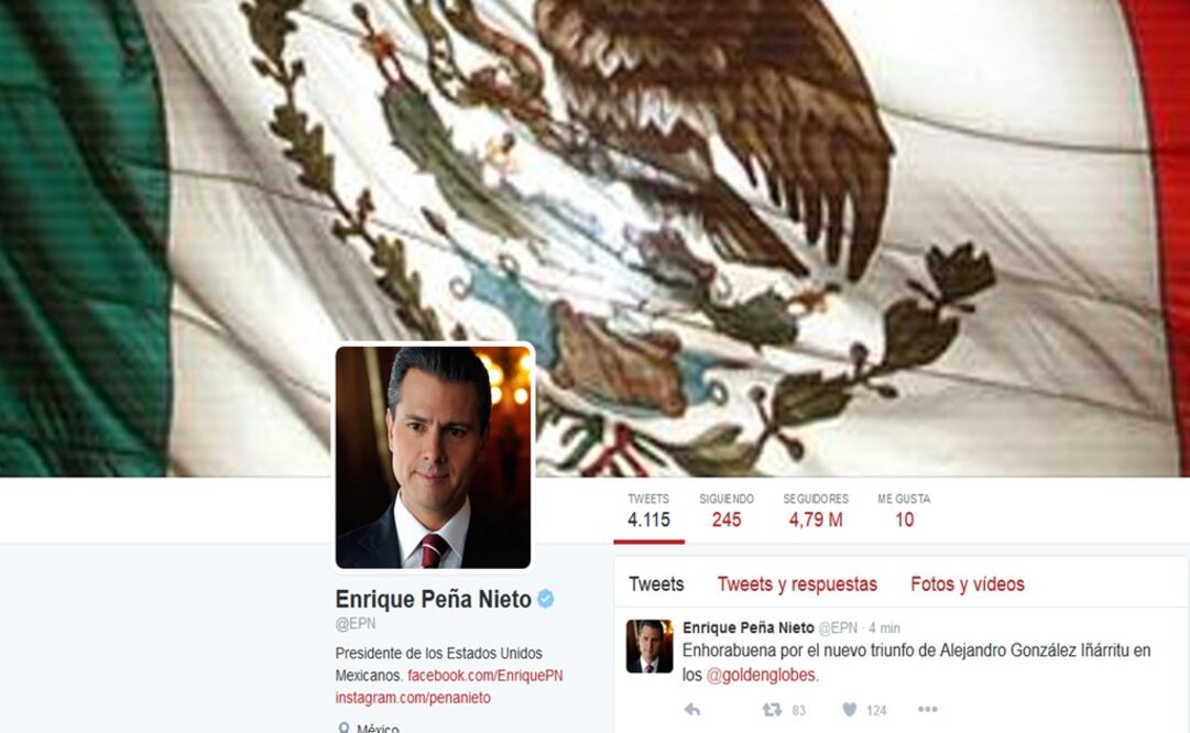 Imagen tomada del Twitter de Enrique Peña Nieto