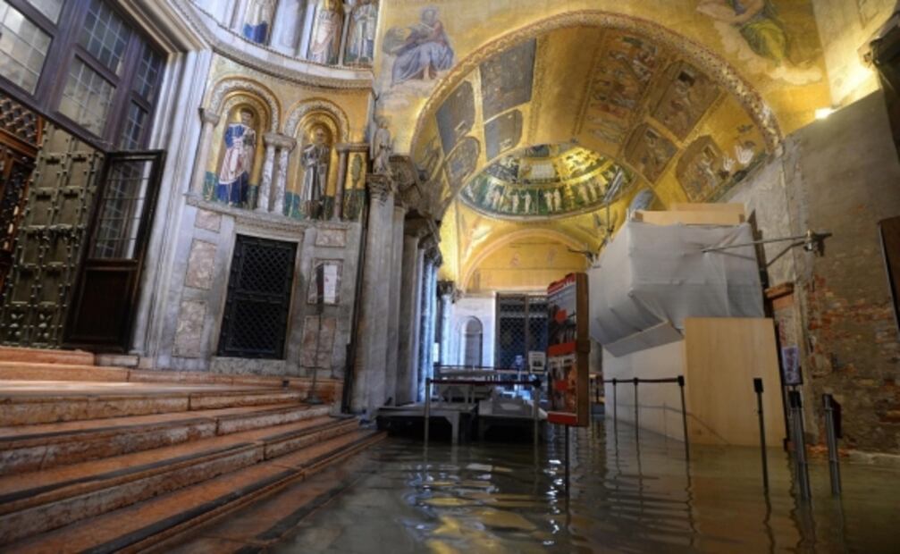 Así luce el patrimonio cultural de Venecia tras inundación