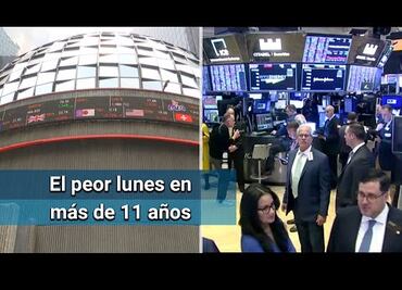Bolsa mexicana tiene su peor caída en más de 11 años