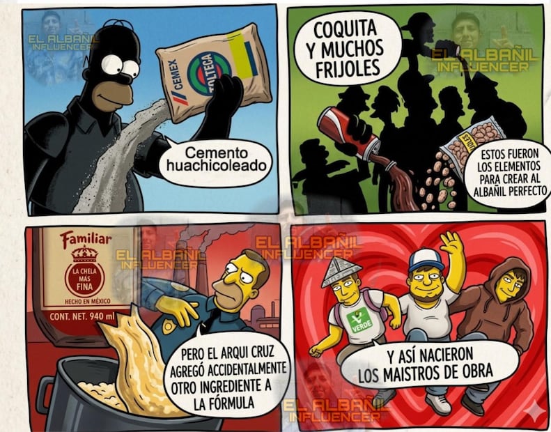 Los mejores memes para celebrar a los albañiles este 3 de mayo. Foto: Redes sociales