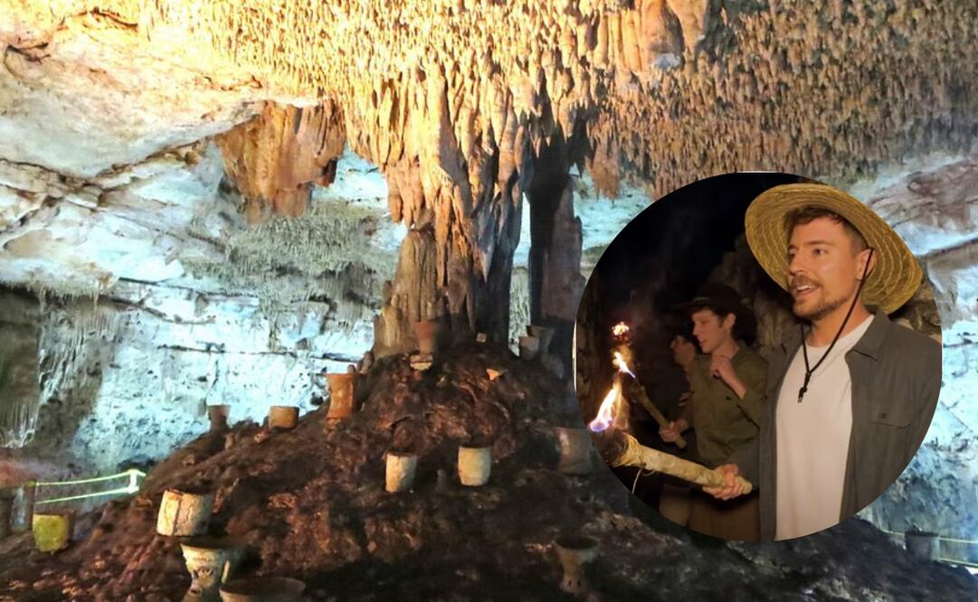 Una monumental formación subterránea, comparada con el árbol más simbólico de la cultura maya, fue uno de los hallazgos más impactantes del youtuber en su exploración de la antigua ciudad de Calakmul.

Foto: Captura de pantalla en Youtube