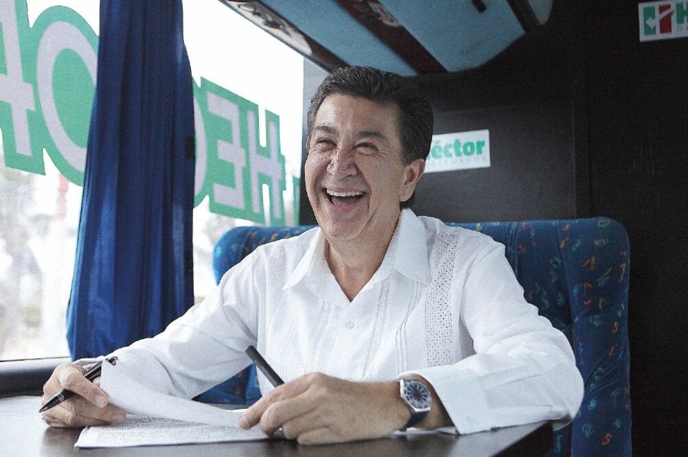 Héctor Yunes Landa, candidato de la alianza Para Mejorar Veracruz (PRI, PVEM y Panal) (ALEJANDRO ACOSTA. EL UNIVERSAL)