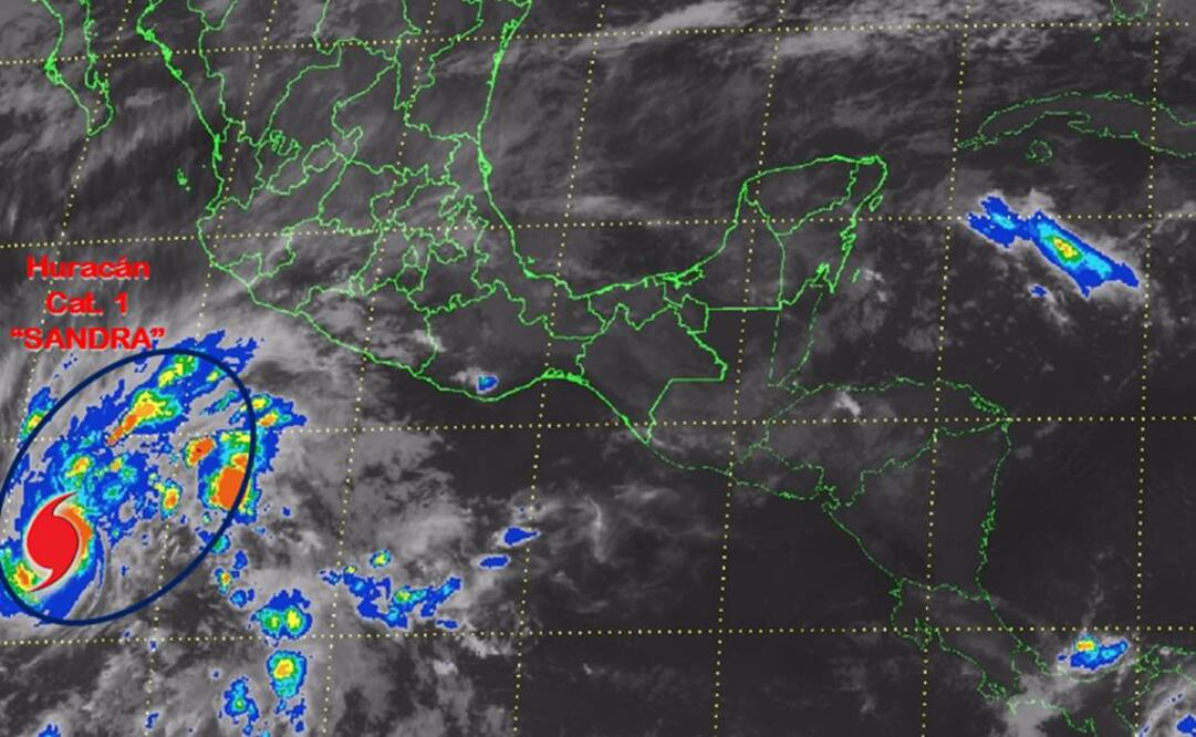 Imagen publicada por Conagua del meteoro