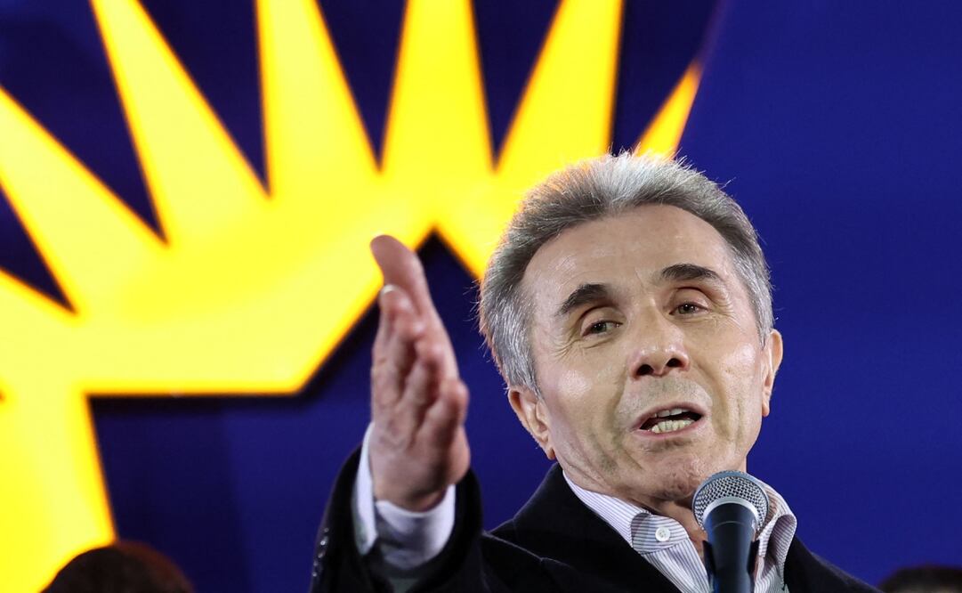 Bidzina Ivanishvili, el multimillonario que es presidente honorario del partido que enfrenta protestas masivas. Foto: AFP