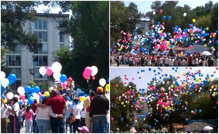 Con globos recuerdan a niños fallecidos durante la gestación