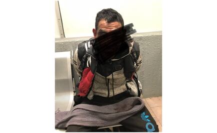 Policías persiguen y capturan a presunto asaltante de microbús en Oceanía 