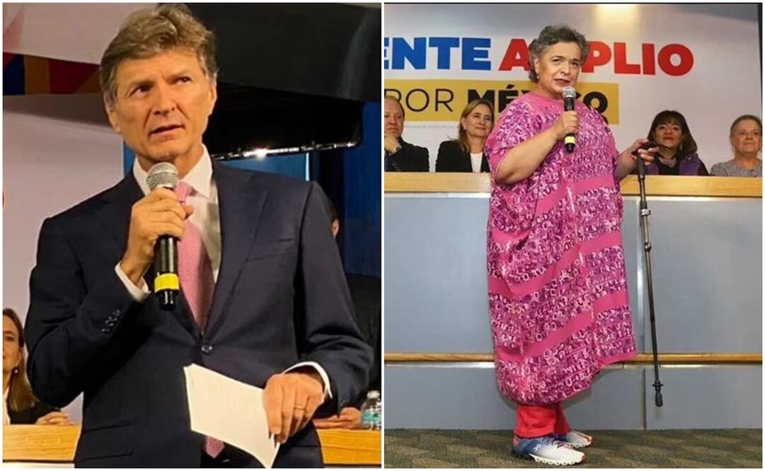 Enrique De la Madrid y Beatriz Paredes en registro del Frente Amplio por México. Foto: Archivo/EL UNIVERSAL