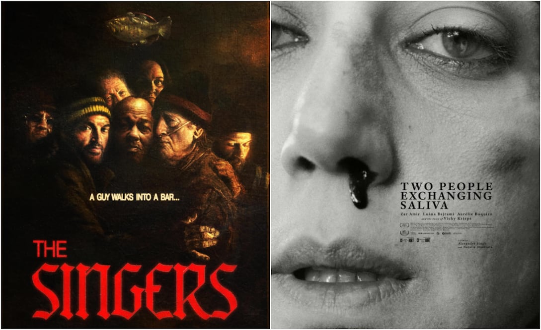 "The singers" y "Two people exchanging saliva" ganan en la misma categoría, como Mejor cortometraje, en los Premios Oscar.
Fotos: IMDb