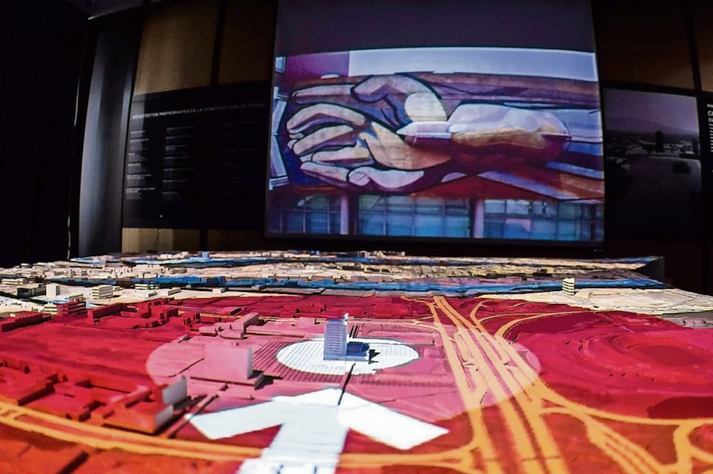 Esta maqueta cuenta con el sistema "video mapping". (CORTESÍA UNAM)