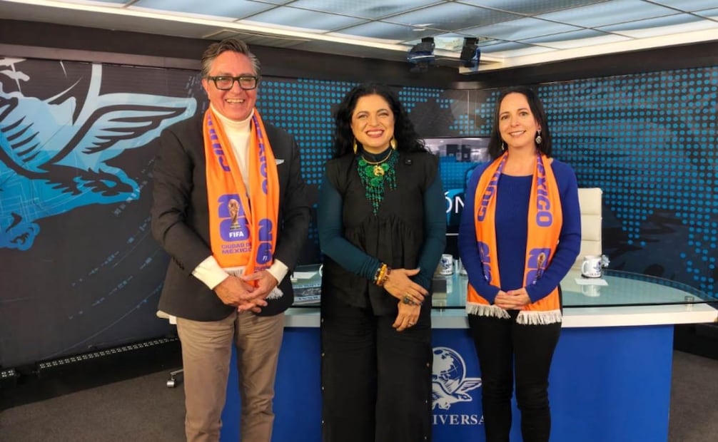 Alejandra Frausto, secretaria de Turismo en la capital asistió a Con los de Casa (04/02/2026). Foto: Julio Suárez/ EL UNIVERSAL