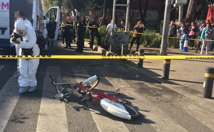 Ciclista muere tras ser atropellada por un camión del IPN en avenida Chapultepec