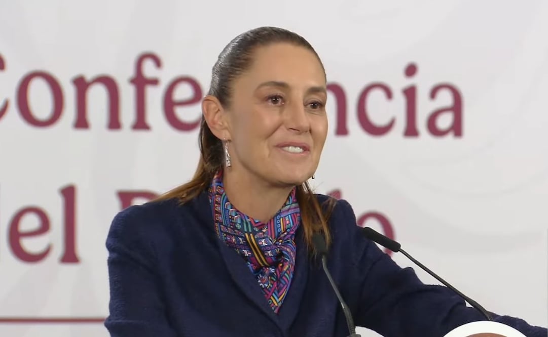 La presidenta Claudia Sheinbaum durante su conferencia matutina de este miércoles 18 de marzo de 2026. Foto: Captura