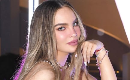 Belinda conquista Instagram con minivestido ceñido de color rojo