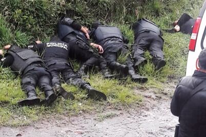 Huachicoleros matan a 6 policías en Amozoc