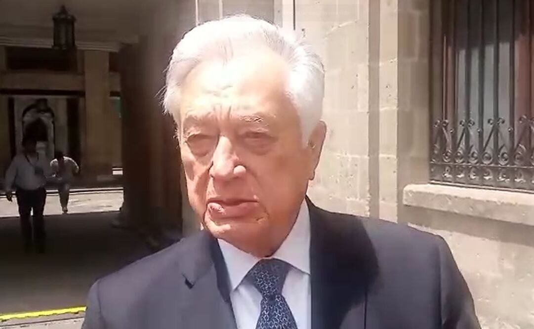 El director de CFE, Manuel Bartlett en Palacio Nacional / Captura de pantalla