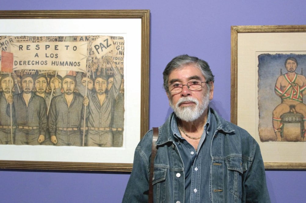 La muestra de dibujos y pinturas, algunas con intervenciones, se expondrá hasta el 11 de noviembre. (CARLOS MEJÍA. EL UNIVERSAL)