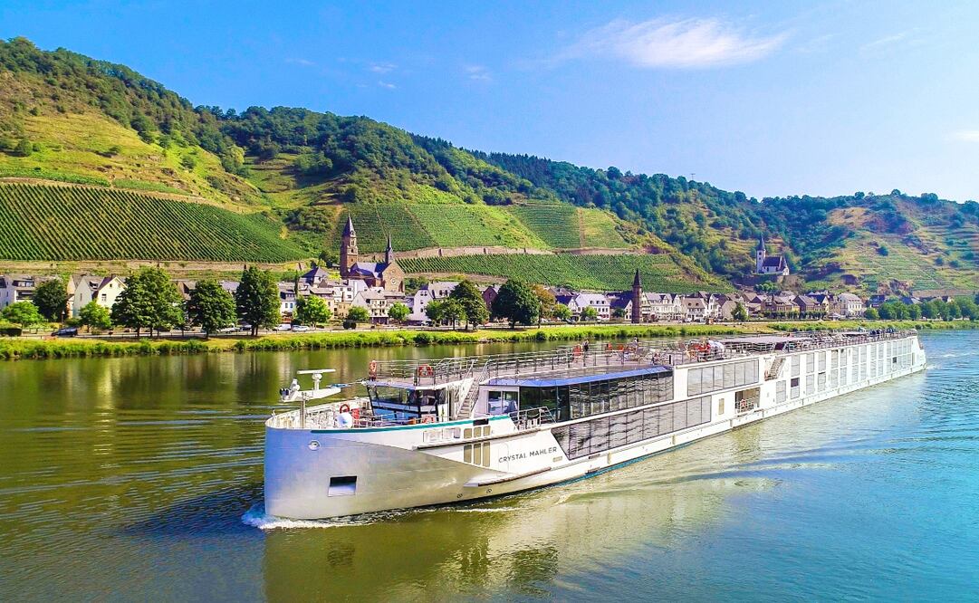 El barco Crystal Mahler hace cruceros por dos de los ríos más grandes de Europa. Foto: Cortesía 